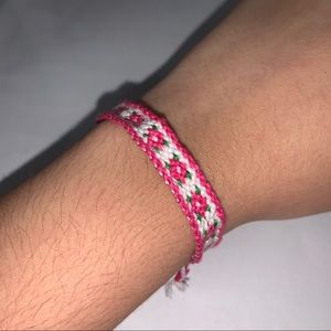 Vintage Floral Flower Friendship Bracelet